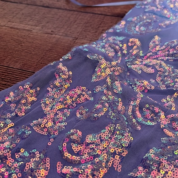 Light blue Sparkly Homecoming dress - Picture 3 of 5